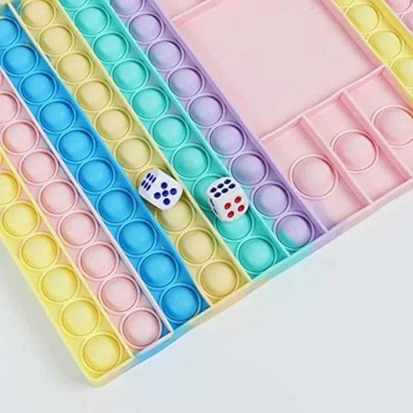 Big Pop Fidget Silicone Bubble Pusher Squeeze Sensory Toy Anxiety Stress Relief - Picture 3 of 6